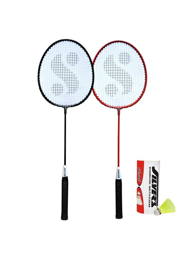 Silvers Silver's Smash Combo-5 (2 Badminton Rackets, 3 Plastic Shuttlecock) - Image 1