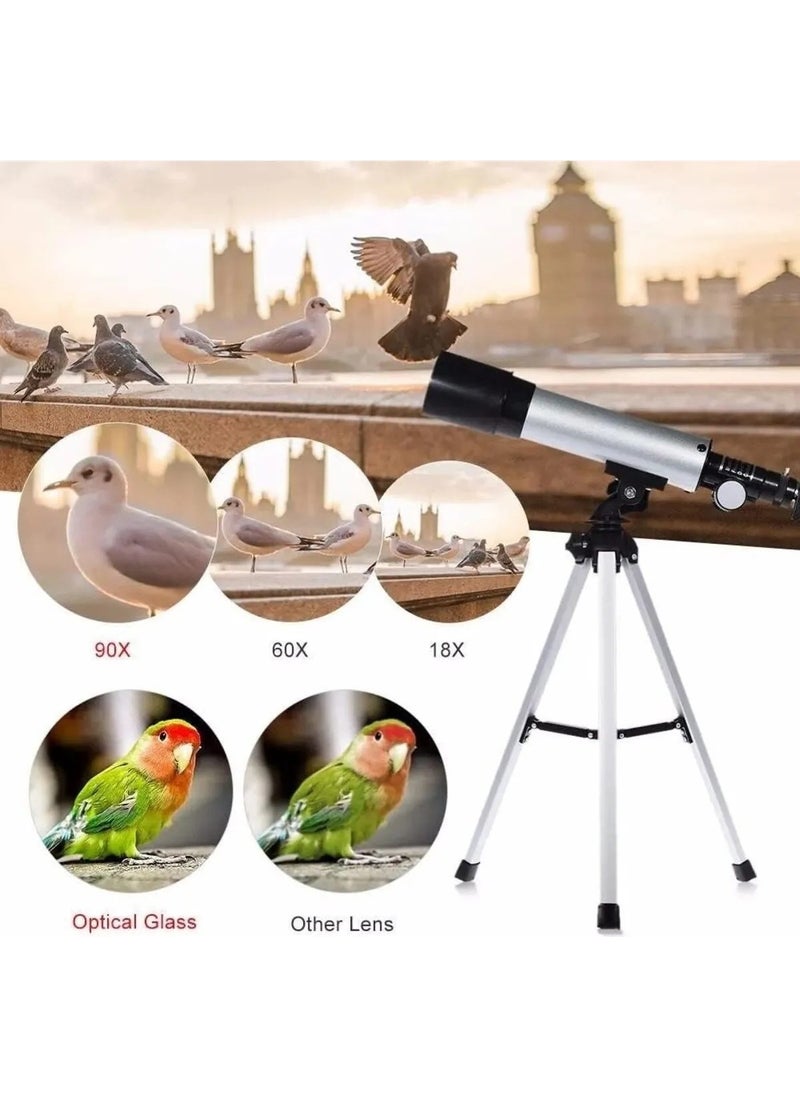 DUHALINE Telescope 90 Times Zoom Space-Moon-Nature Observation Telescope Including Tripod Portable Educational Telescope  - Image 4
