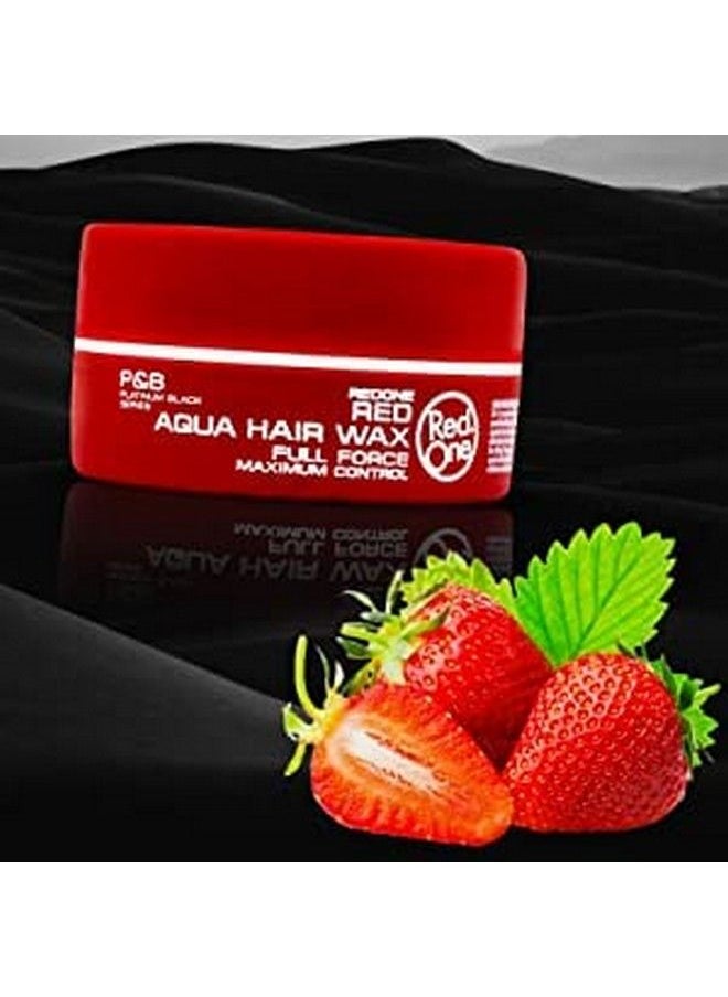 Red One - Redone Aqua Hair Wax Maximum Hold Full Force Hair Gel 150Ml (6 Pack) Red - Image 1