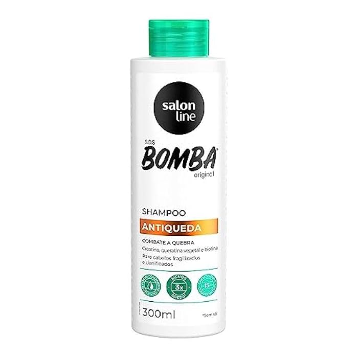 Salon Line - Linha SOS Bomba (Antiqueda) - Shampoo 300 ML - (SOS Bomb (Anti-fall) - Shampoo 10.14 Fl Oz) - Image 1