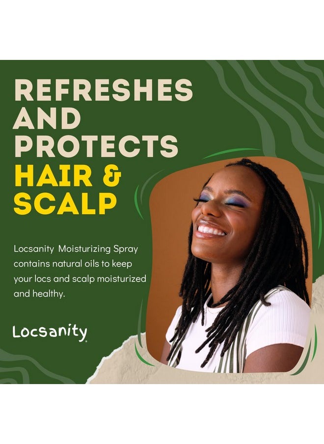 Locsanity Locsanity Daily Moisturizing Refreshing Spray for Locs, Dreadlocks - Rose Water and Peppermint Hair Scalp Moisturizer, Dreadlock Spray - Natural Loc Care and Maintenance (12oz)  - Image 3