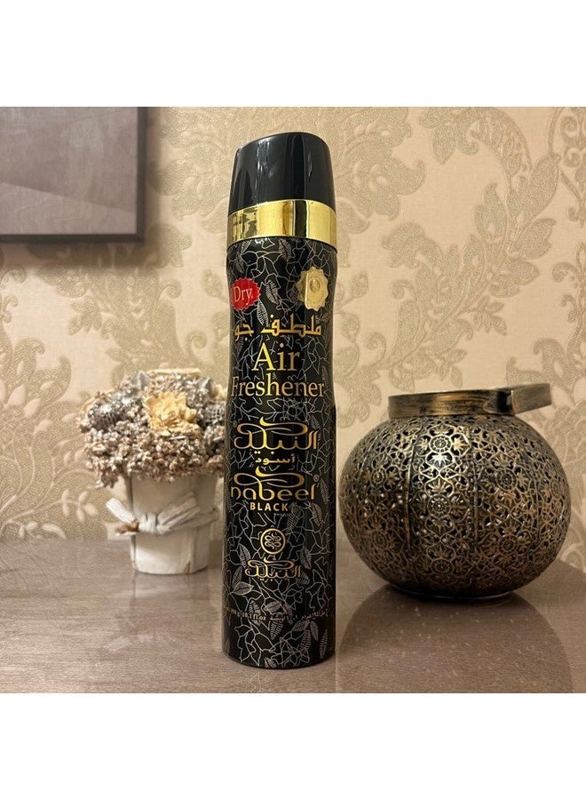 نبيل 4 قطع معطر جو نبيل بلاك 300 مل، عطر عربي فاخر يدوم طويلاً للمنزل والسيارة والمكتب - Image 4