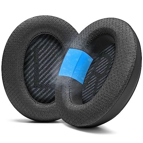 WC Freeze QC35 Cooling Gel Ear Pads for Bose QC35 QC35ii QuietComfort 35 Headphones More Breathable Sports Fabric Cooling Gel Extra Thick Cooler for Longer Black - Image 1