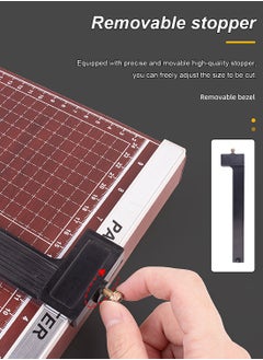 Paper Cutter Heavy Duty Cut Length Professional Large Paper Cutter 12-Sheet Capacity Guillotine Paper Cutter for Cardstock, Safety, Efficience, Wide Use for Office, School, Home - pzsku/ZF98E75319834D15E8BD4Z/45/_/1740536744/4438eeed-252b-485c-bd60-6656f084d720