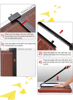 Paper Cutter Heavy Duty Cut Length Professional Large Paper Cutter 12-Sheet Capacity Guillotine Paper Cutter for Cardstock, Safety, Efficience, Wide Use for Office, School, Home - pzsku/ZF98E75319834D15E8BD4Z/45/_/1740536765/49bcfaca-31e8-476a-97fd-305c4c962176