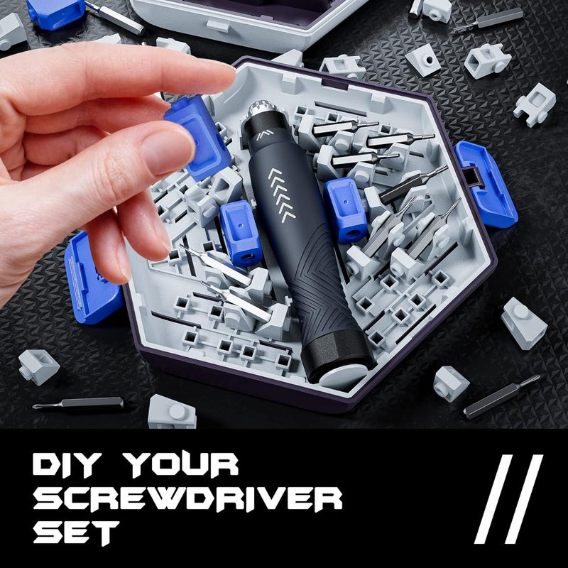 JAKEMY Precision Screwdriver Set Buildingblock Screwdriver for Men 25 in 1 Screwdriver Repair Tool Kit for Laptop Computer Macbook iPhone Watch Eyeglasses - Image 3