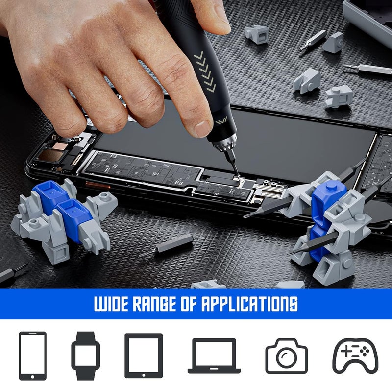 JAKEMY Precision Screwdriver Set Buildingblock Screwdriver for Men 25 in 1 Screwdriver Repair Tool Kit for Laptop Computer Macbook iPhone Watch Eyeglasses - Image 4