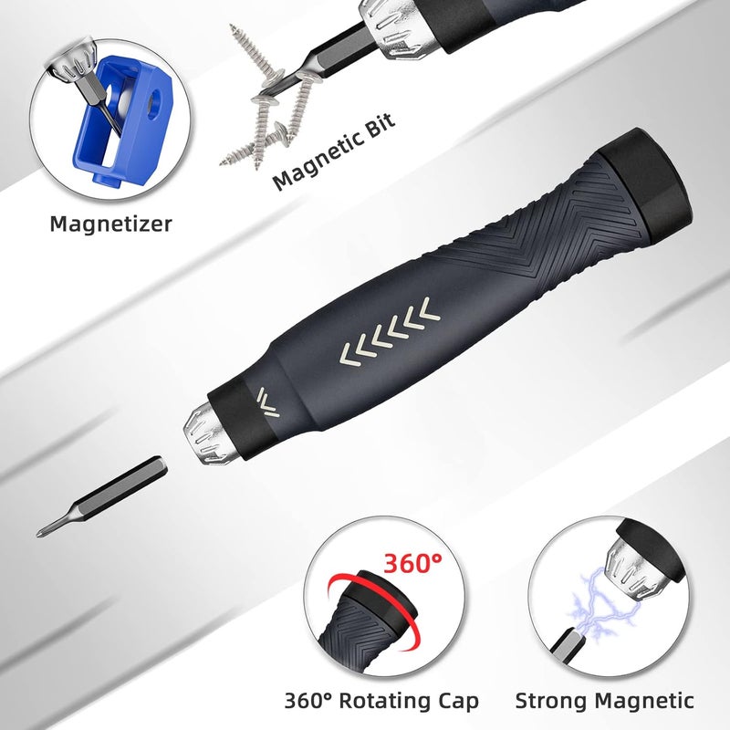 JAKEMY Precision Screwdriver Set Buildingblock Screwdriver for Men 25 in 1 Screwdriver Repair Tool Kit for Laptop Computer Macbook iPhone Watch Eyeglasses - Image 5