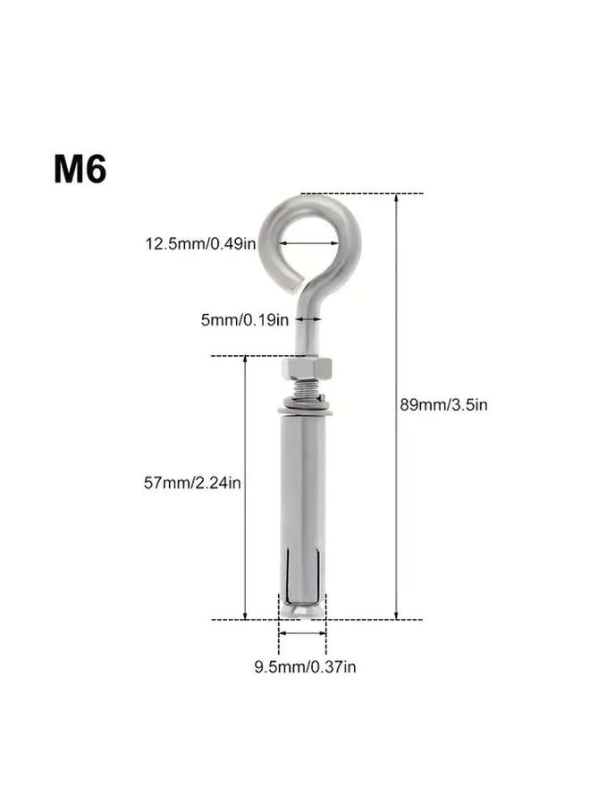 8pcs Heavy Duty Metal Hook Anchors 3.58 Inch for Wall Mounting Pictures Shelves - Image 4