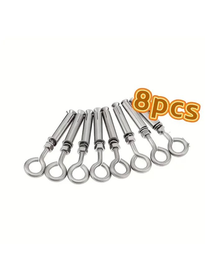 8pcs Heavy Duty Metal Hook Anchors 3.58 Inch for Wall Mounting Pictures Shelves - Image 2