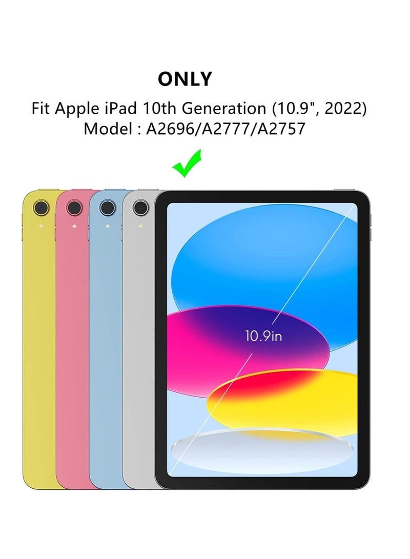 لوحة مفاتيح iPad لجهاز iPad 10.9 بوصة 10 جيل 2020 لوحة تتبع ذكية قابلة للفصل لاسلكية مع حامل قلم رصاص حامل لوحة مفاتيح لجهاز iPad 10.9 أسود - Image 3
