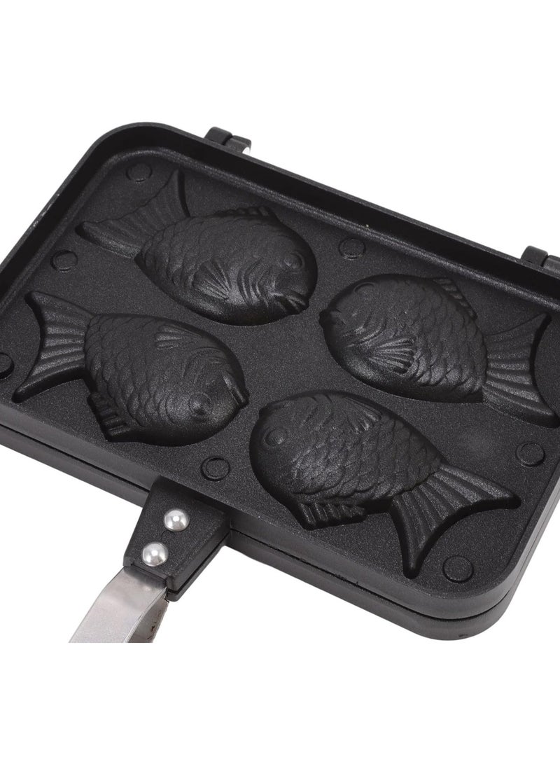 general Taiyan-shaped cake machine, non-stick double baking tray, aluminum mold, used for making delicious bonito bonito grilled pastries - Image 2