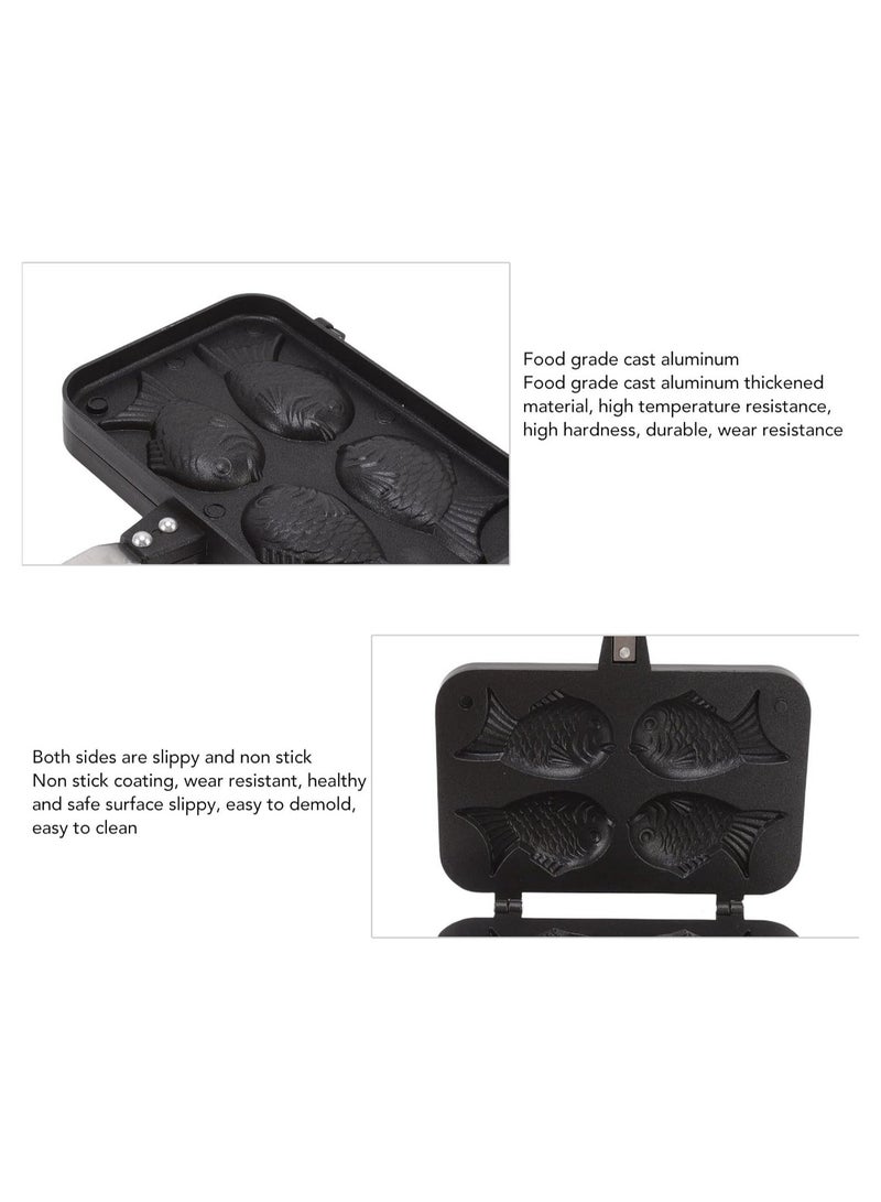 general Taiyan-shaped cake machine, non-stick double baking tray, aluminum mold, used for making delicious bonito bonito grilled pastries - Image 3