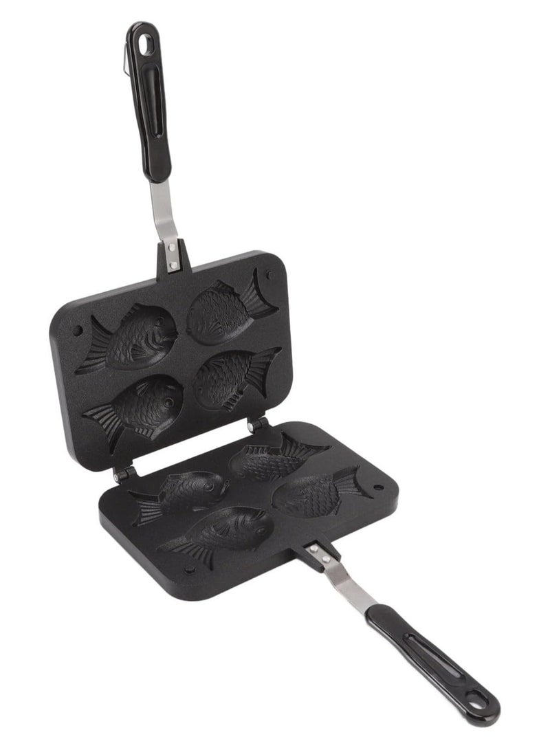 general Taiyan-shaped cake machine, non-stick double baking tray, aluminum mold, used for making delicious bonito bonito grilled pastries - Image 1