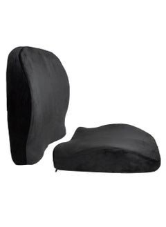 ARINA 2-in-1 back rest and 41 × 41 × 9.5cm memory foam chair, provides comfortable back or sitting support, designed to improve spinal position and relieve pressure during long sitting.  - Image 5