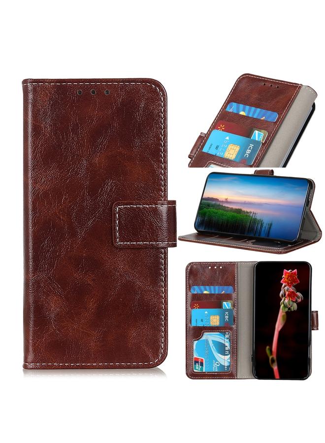 S-TOP Case For Motorola Moto G22 Retro Crazy Horse Texture Flip Leather Phone Case - Image 1