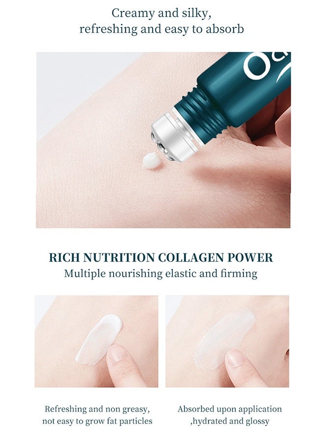 OCHEAL Eye Cream- Rapid Wrinkle Repair Eye Cream Wrinkle Smoothing Roll On Eye Massage Eyes Fade Fine Lines Reduce Dark Circles Eye Serum Tighten Eye Bags Puffiness Improve Elasticity Eye Treatment Cream 20g - Image 5