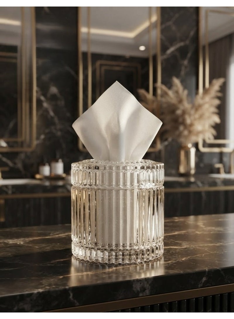 Glass tissue box - Image 1