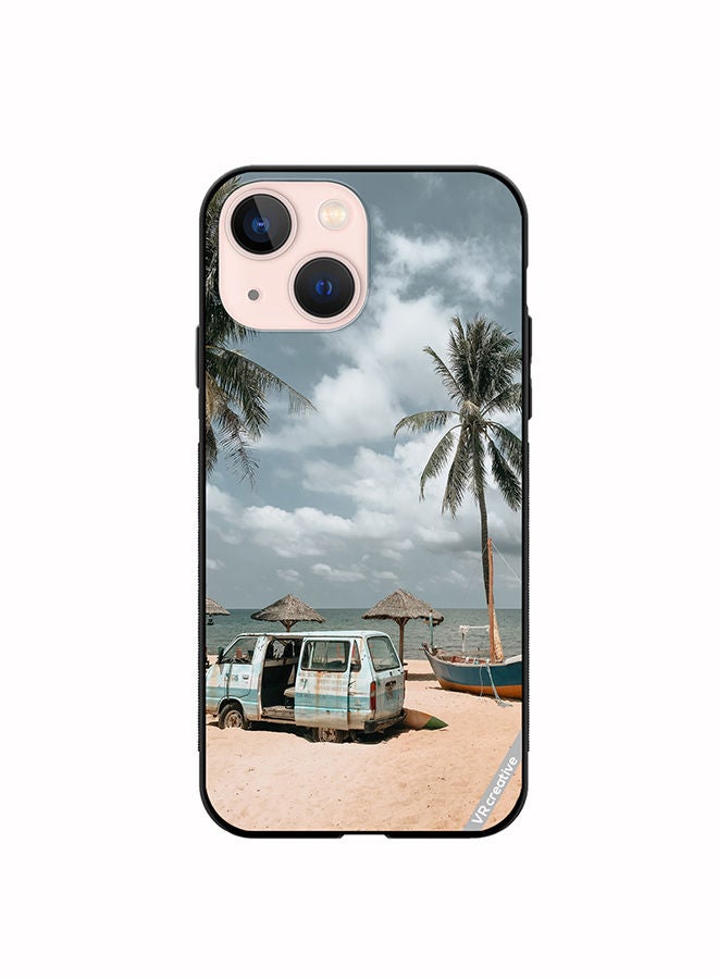 VR CREATIVE Protective Case Cover For Apple iPhone 14 Plus Moody Summer Day Design Multicolour - Image 1