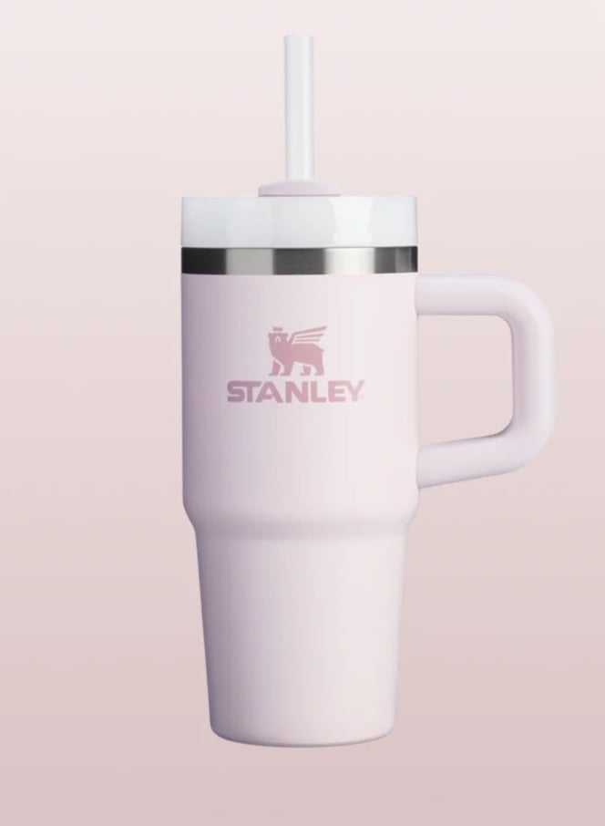 Stanley Quencher H2.0 Flow State Stainless Steel Vacuum Insulated Tumbler with Lid and Straw for Water, Iced Tea or Coffee, Smoothie and More, 14 oz, Light pink - Image 4