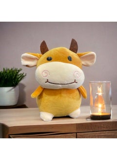 Storio Toy Cute Cow Plushie Soft Toys For Kids ; Plush Soft Toys For Baby Boys And Girls ; Animal Soft Toy For Kids27 Cm  - Image 1