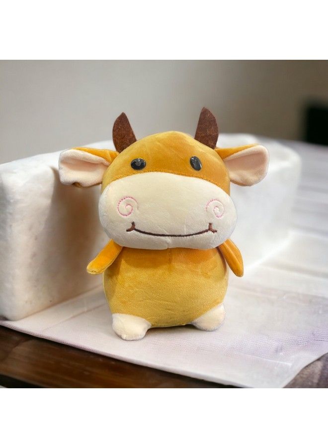 Storio Toy Cute Cow Plushie Soft Toys For Kids ; Plush Soft Toys For Baby Boys And Girls ; Animal Soft Toy For Kids27 Cm - Image 3