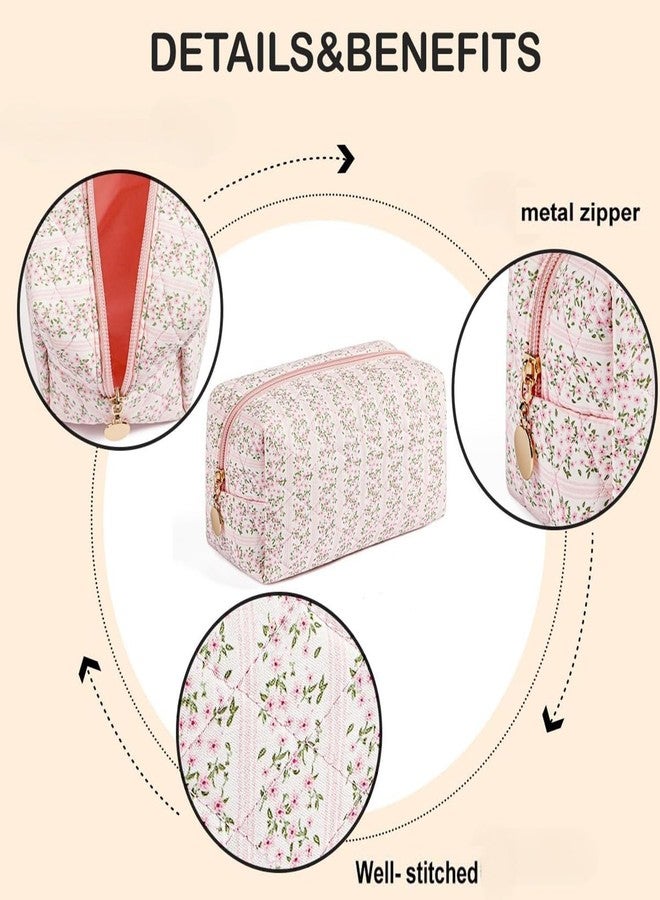 INOVERA (LABEL) Stylish Makeup Storage Pouch for Womens & Girls - Ladies Portable Travel Cosmetic Brushes Holder Kit (Pink) - Image 3