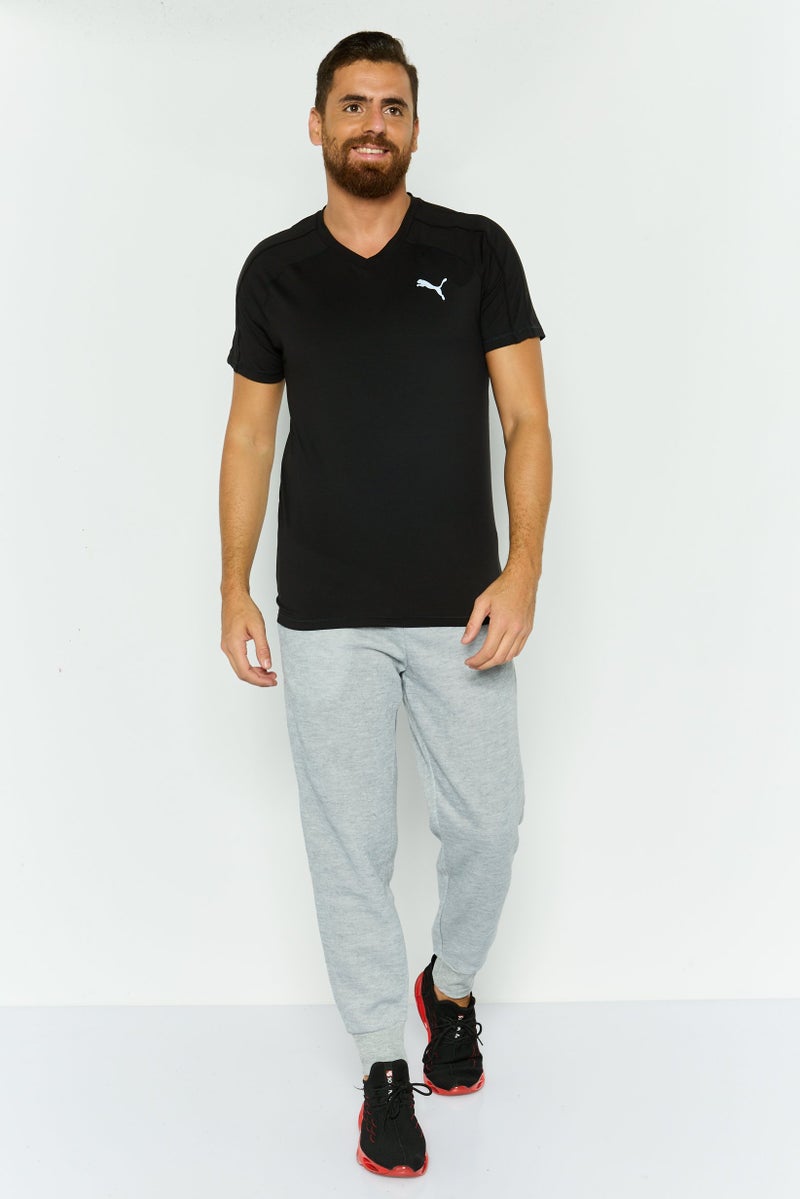 PUMA تي شيرت تدريب قصير الأكمام للرجال، أسود - Image 3