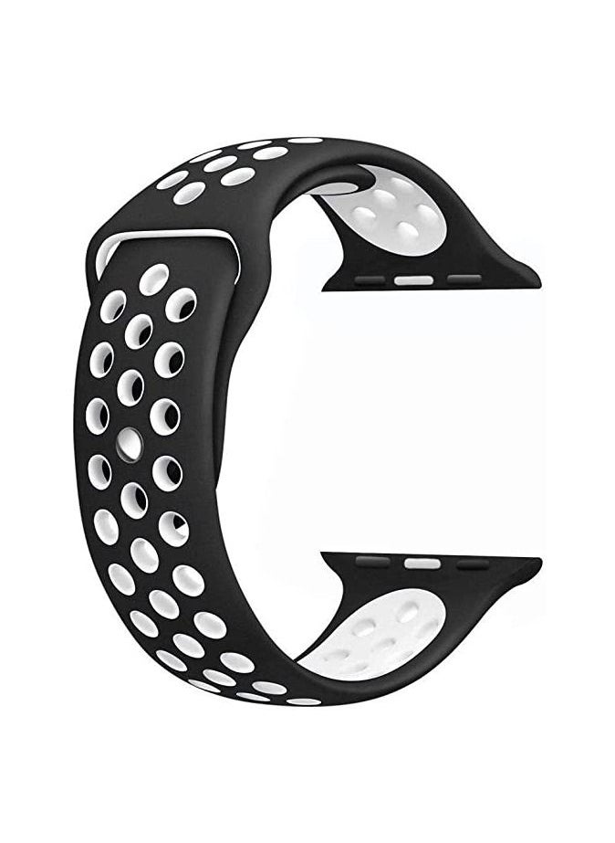 Generic - Silicone strap for apple watch band 41/40/ 38mm Series 4/5/6/7 bracelet sport wrist watch belt Rubber watchband - Image 1