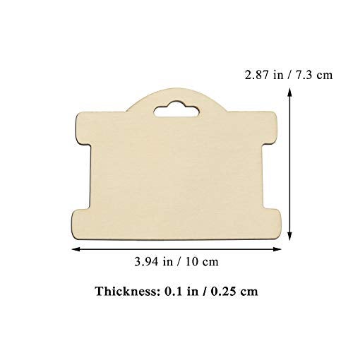 Creaides Jewelry Display Cards & Holders - Wood Bracelet, Necklace & Earring Cards (3.94x2.87 in, 20 Pcs) - Image 2