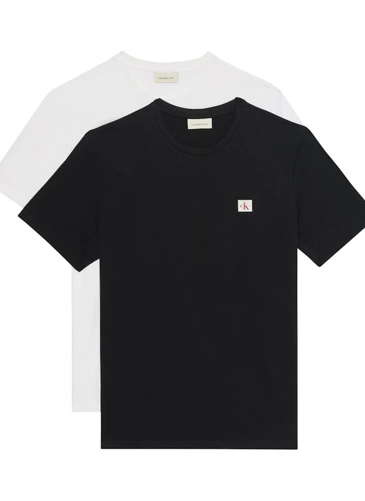 Calvin Klein Jeans 2 Pack Cotton Badge T-shirts