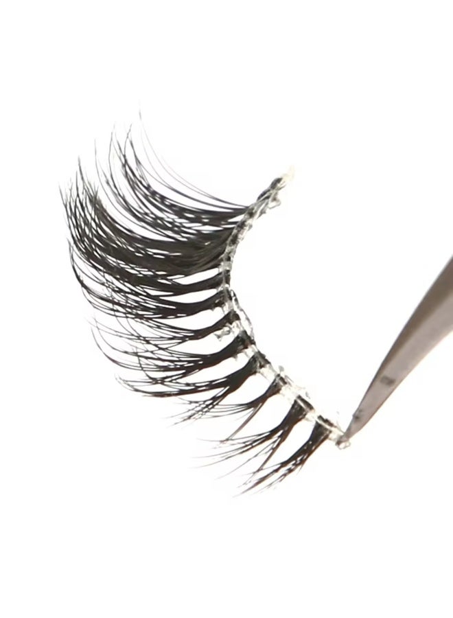 رموش نصف طرفية لسحبة العين (Half Lashes) - طقم 7 أزواج بمظهر طبيعي وجذاب - رموش ويسبي ناعمة للميكب ارتست والمبتدئين - Professional Cat Eye Half Lashes - Image 5