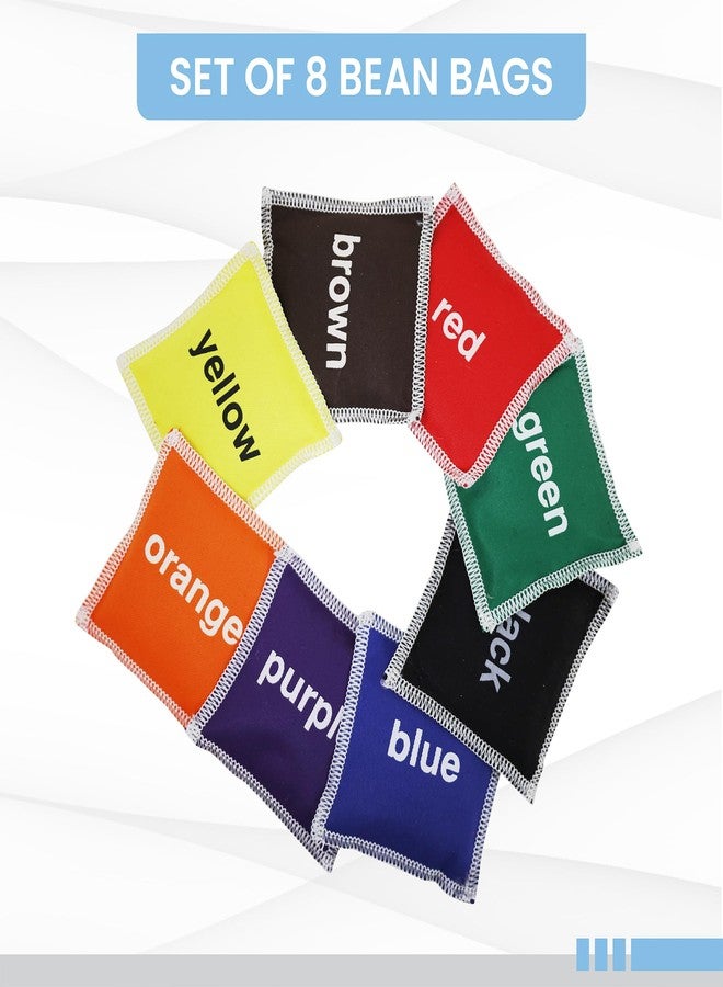 GISCO أكياس الفول التعليمية الملونة من جيسكو | يتعلم الأطفال الألوان، لعبة تعليمية للأطفال الصغار، من أساسيات رياض الأطفال | عبوة من 8 قطع، متعددة الألوان، للأعمار من 3 سنوات فما فوق - Image 2