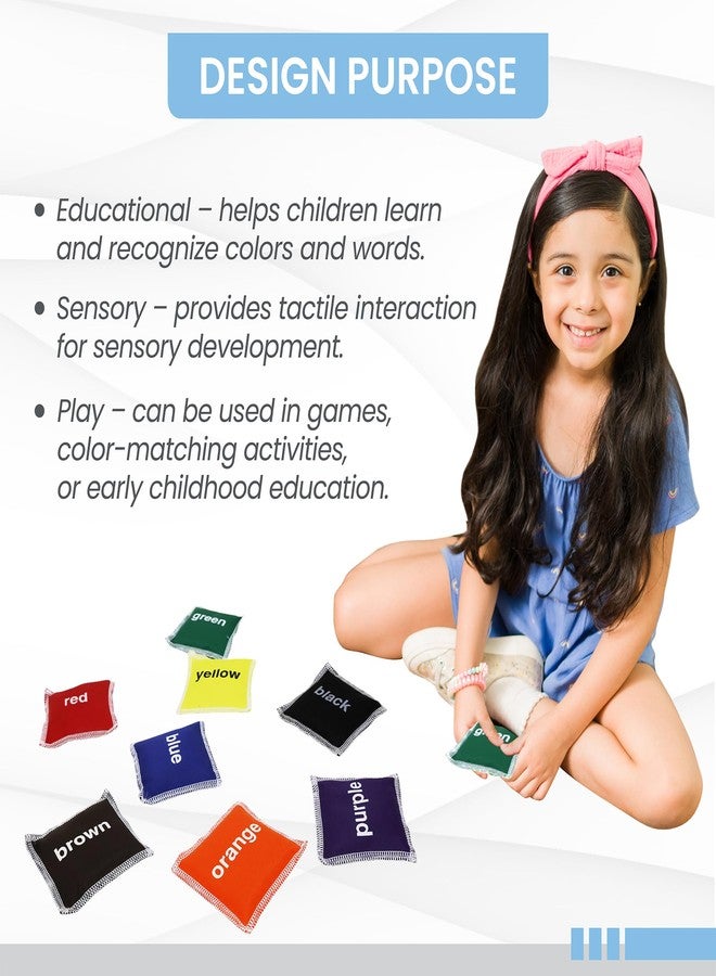 GISCO أكياس الفول التعليمية الملونة من جيسكو | يتعلم الأطفال الألوان، لعبة تعليمية للأطفال الصغار، من أساسيات رياض الأطفال | عبوة من 8 قطع، متعددة الألوان، للأعمار من 3 سنوات فما فوق - Image 4