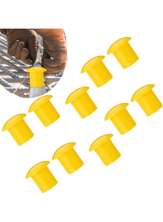 Poaker 10Pcs Mushroom Type Deform Bar End Safety Caps - Image 1