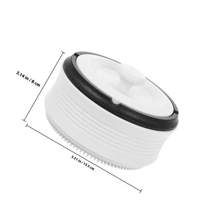 شمعدان دخان قابل لإعادة الشحن بدون دخان مع فلتر دخان بتصميم ريترو باللون العاجي البلاستيكي للمنزل والمكتب والسيارة والسفر - Image 3