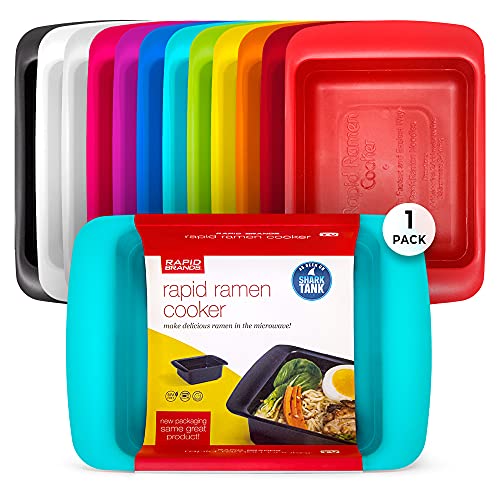Rapid Brands Rapid Ramen Cooker | Microwavable Cookware for Instant Ramen | BPA Free and Dishwasher Safe | Perfect for Dorm, Small Kitchen or Office | Teal - Image 1