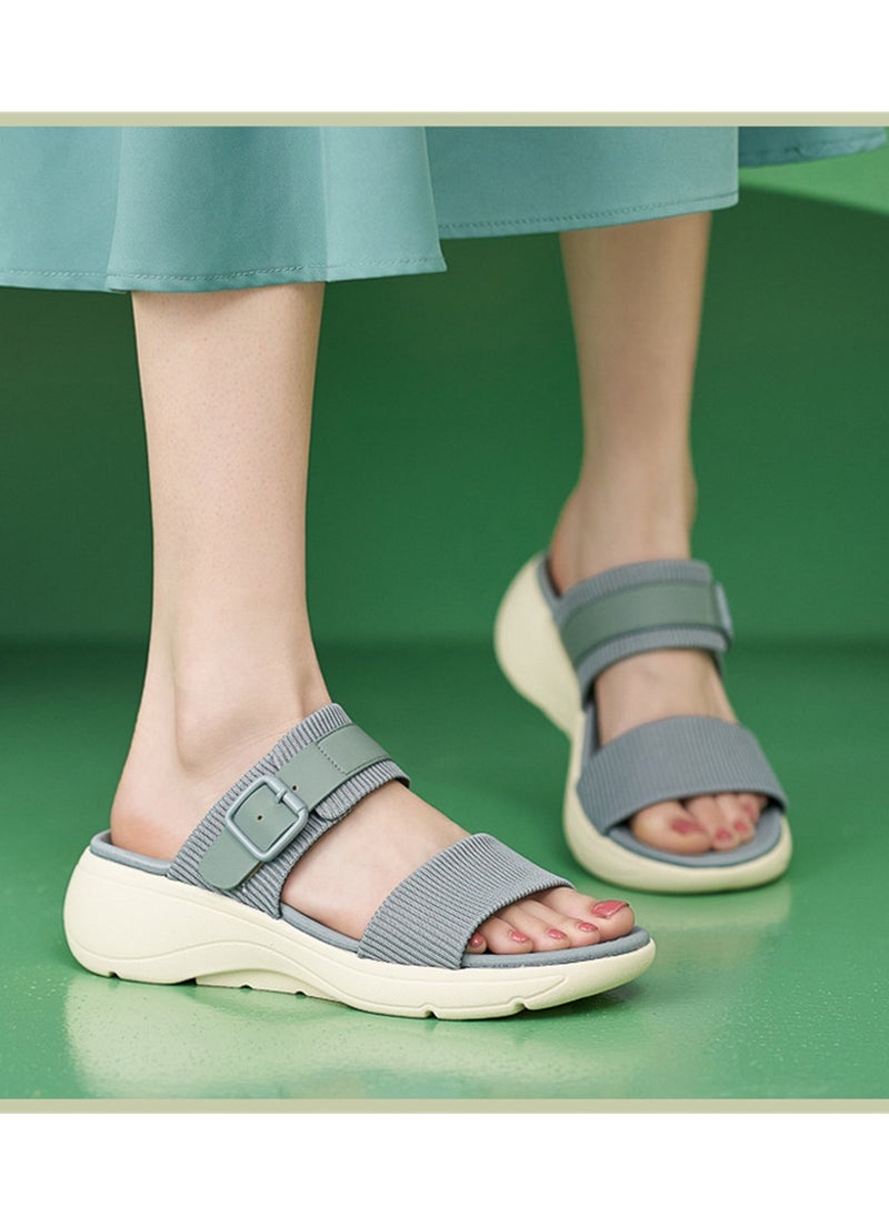 SIKETU - New Platform Lightweight Non-Slip Comfortable Casual Sandals Blue - Image 1