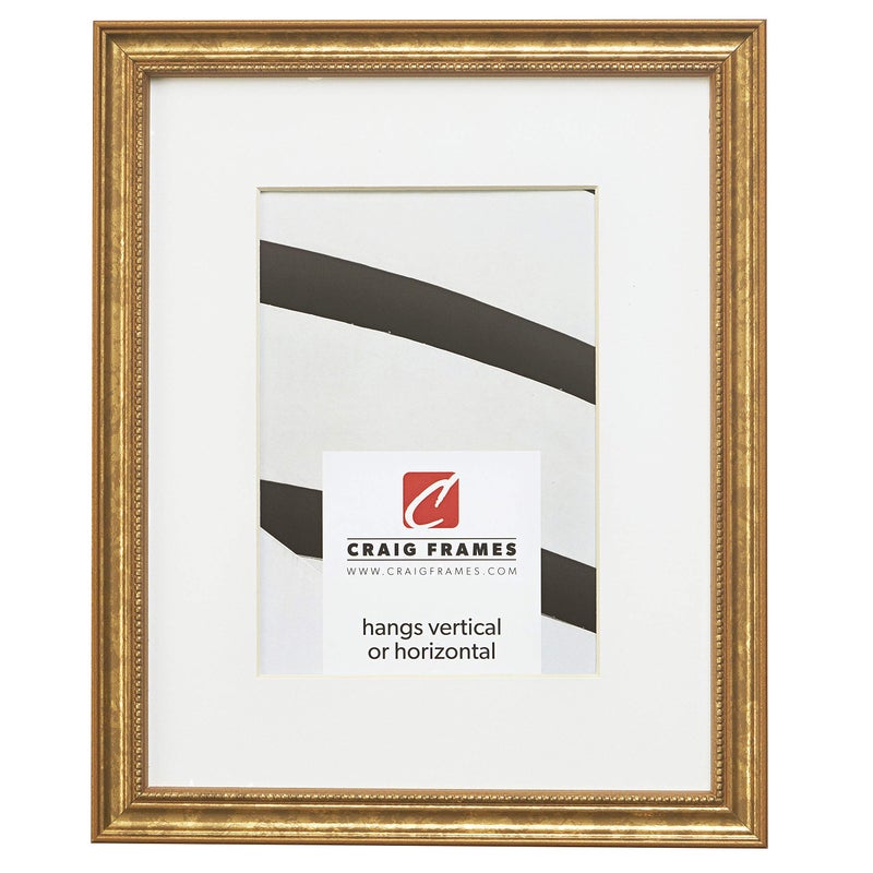 Craig Frames 24x36 Ornate Gold Picture Frame Matted for 20x30 Photo Decorative Wall Display