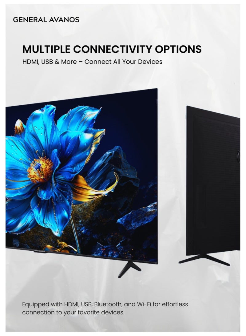 AVANOS 32" HD Smart Android LED TV, Frame Less Design, HDMI, USB  - Image 3