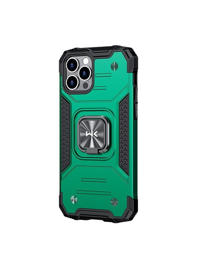 WK Case For iPhone 12 Pro WTP-012 Shockproof PC + TPU + Metal Phone Case with Ring Holder - Image 1
