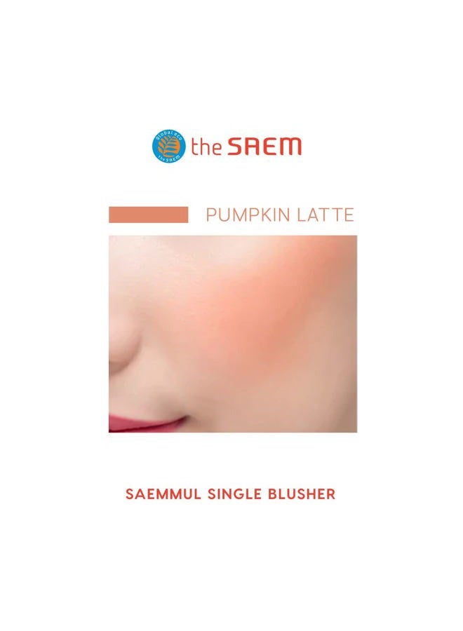 THESAEM [The SAEM] Saemmul Single Blusher 5g (Pumpkin Latte) - Image 2