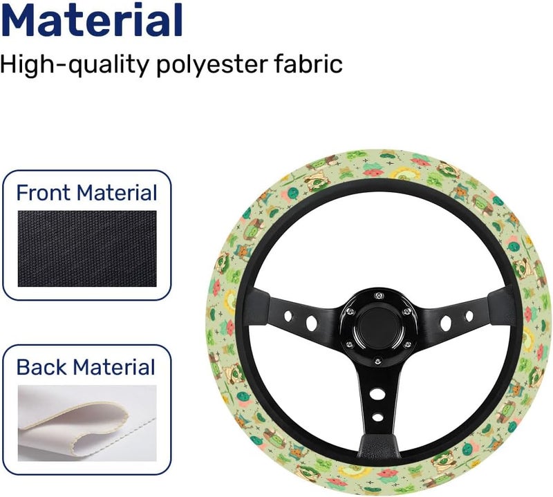 GENANY Mystic Hero's Journey Steering Wheel Cover, Anti-Slip Neoprene Wheel Grip, Breathable Wheel Protector for Driver, Sweat Absorbing Car Accessories, Gifts - Image 4