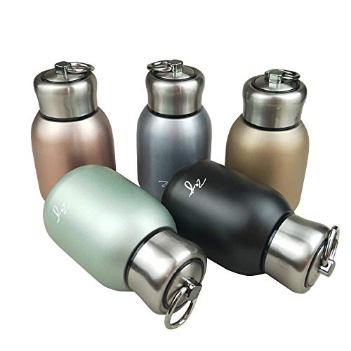 Vivian 10.15oz/300ML Mini Thermal Mug Leak Proof Vacuum Flasks Travel Thermos Stainless Steel Drink Water Bottle Thermos Cups for Indoor and Outdoor (Gold) - Image 2