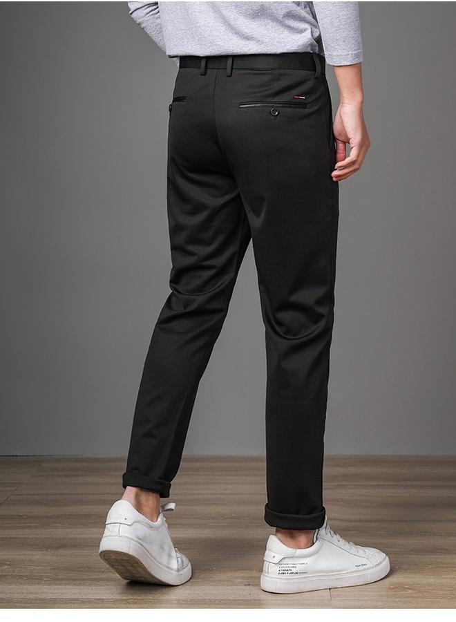 Take Two Men Black Straight Leg Trousers - Image 4