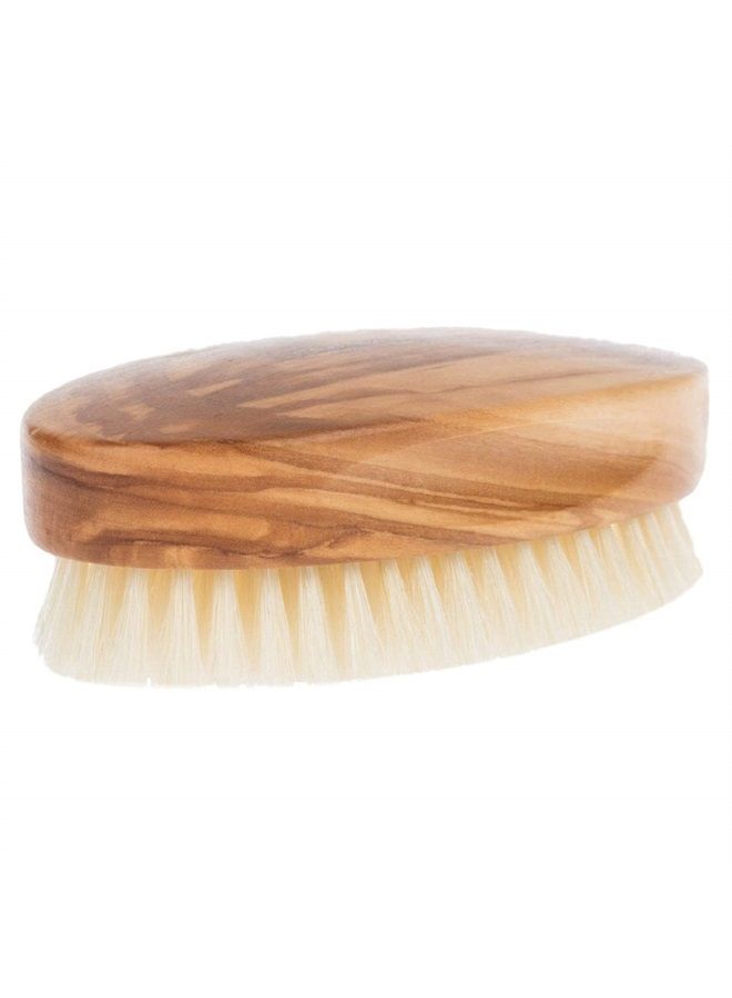 Fendrihan Men's Olivewood Military Hairbrush with EXTRA SOFT Light Bristles - Made in Germany - Image 2