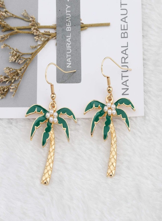 MYOSPARK Coconut Palm Tree Dangle Earring Summer Holiday Hawaii Gift Beach Theme Jewelry Earrings for Women (Coconut Earring) - Image 2
