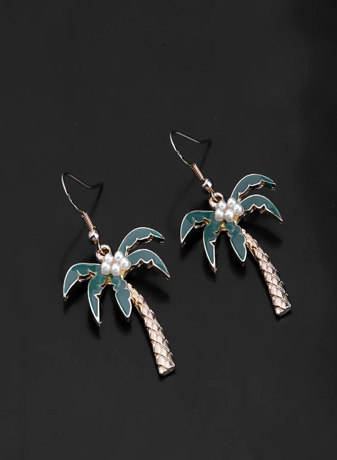 MYOSPARK Coconut Palm Tree Dangle Earring Summer Holiday Hawaii Gift Beach Theme Jewelry Earrings for Women (Coconut Earring) - Image 4