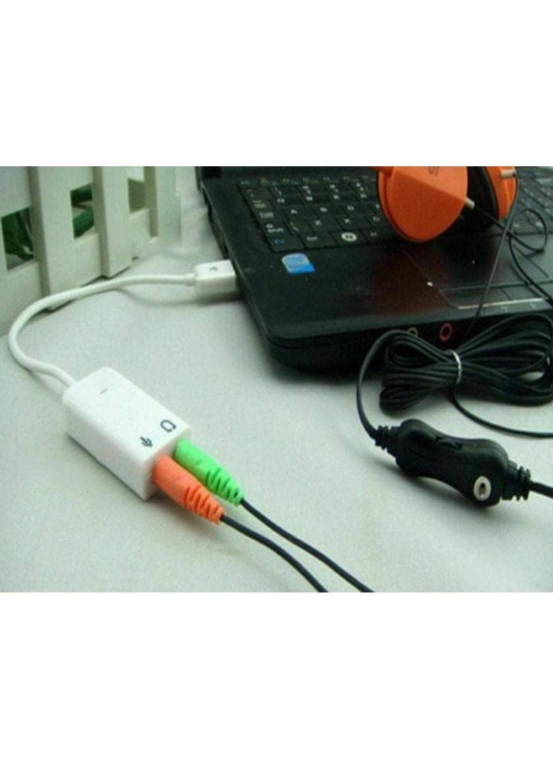 Generic External Audio Adapter - USB Sound Card with 7.1 Virtual Surround Sound, Enhance Your Audio Experience on Laptops and Desktops, Perfect for Gamers, Audiophiles, and Music Lovers  - Image 3