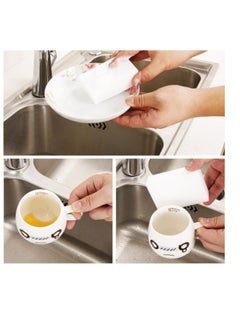 OASIS-TH Magic Sponge Eraser,10 Pack Melamine Sponge Foam, All-Purpose Washing Up Cleaning Sponge Scourers Pads, White Power Scrub Non-Scratch Sponge Cleaner for Kitchen, Dish, Bathroom,Wall  - Image 5